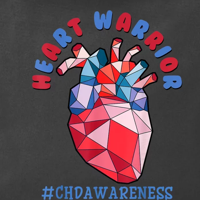 Heart Warrior CHD Congenital Heart Defect Awareness Zip Tote Bag