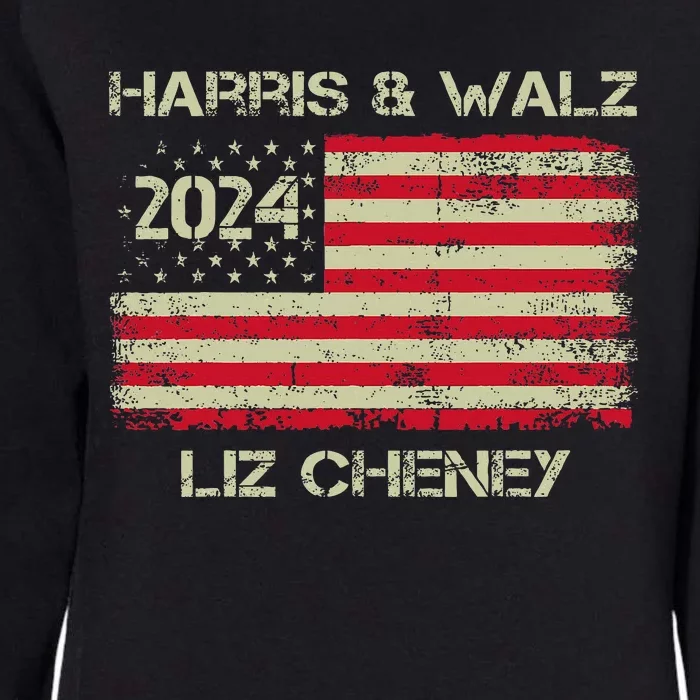 Harris Walz Cheney 2024 Thank You Liz Democracy Womens California Wash Sweatshirt