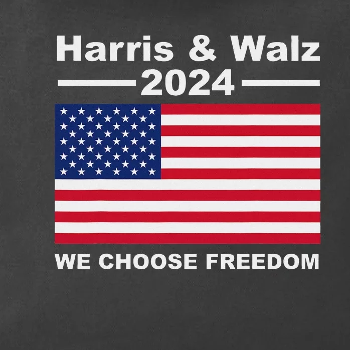 Harris & Waltz Campaign We Choose Freedom Zip Tote Bag