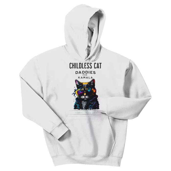 Harris Waltz Childless Cat Daddies Kids Hoodie