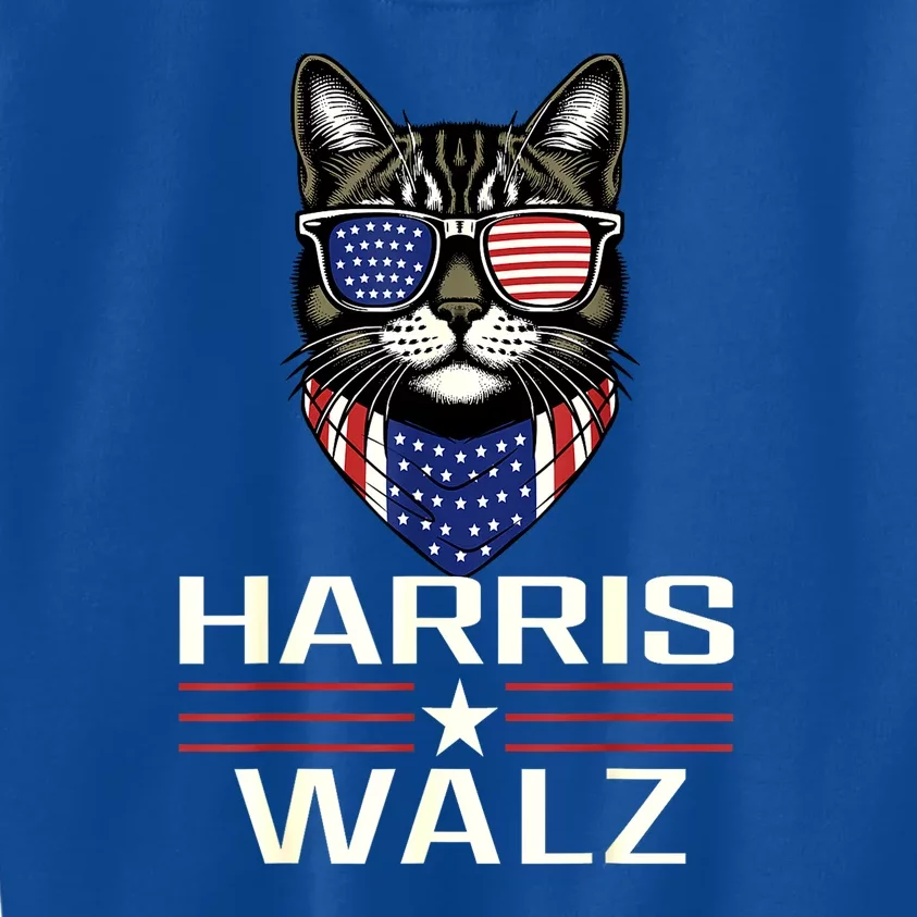 Harris Waltz Democratic Vp President Kamala Harris Walz 2024 Gift Kids Sweatshirt