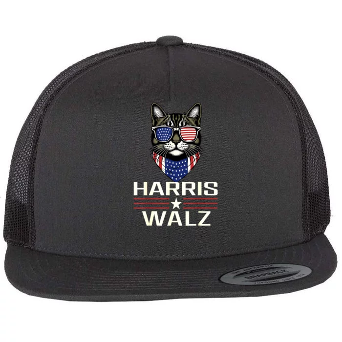 Harris Waltz Democratic Vp President Kamala Harris Walz 2024 Gift Flat Bill Trucker Hat