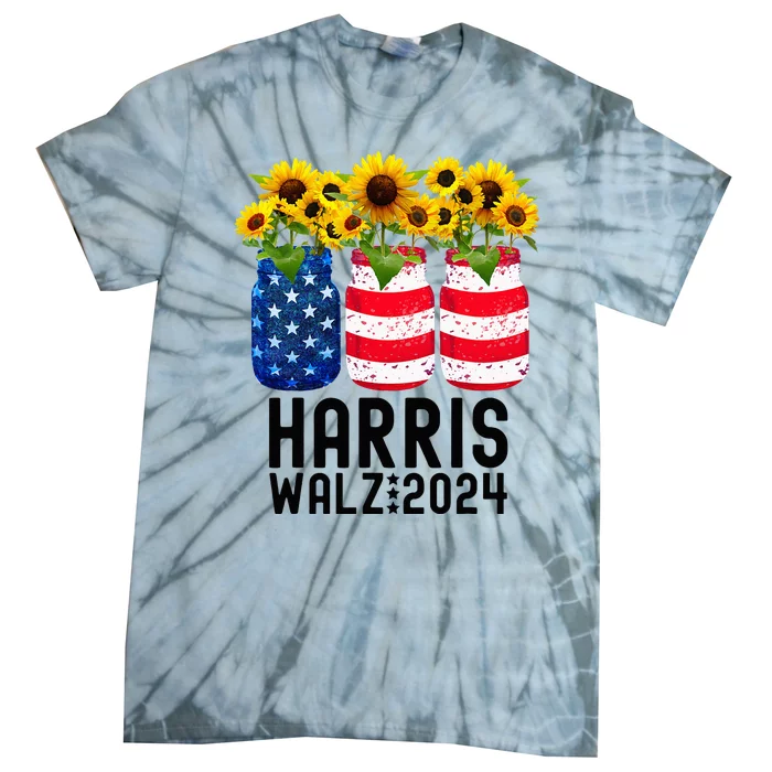 Harris Waltz DonT Mess With The Cat Ladies Tim Walz Premium Tie-Dye T-Shirt