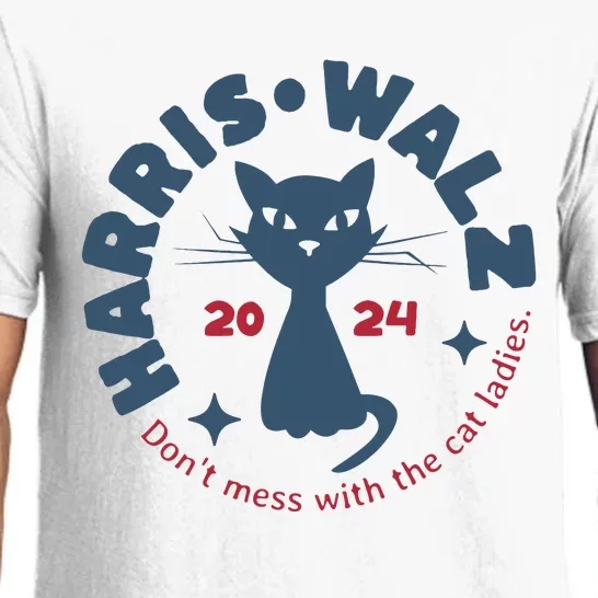 Harris Waltz DonT Mess With The Cat Ladies Kamala Tim Walz Pajama Set