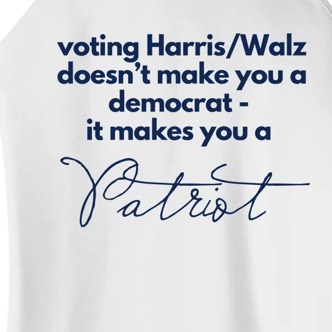 Harris Walz DoesnT Make You A Democrat Women’s Perfect Tri Rocker Tank