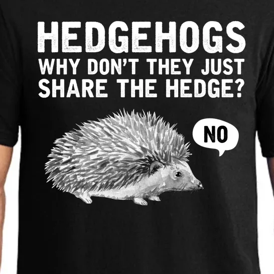 Hedgehogs Why Don't They Just Share The Hedge Funny Pajama Set