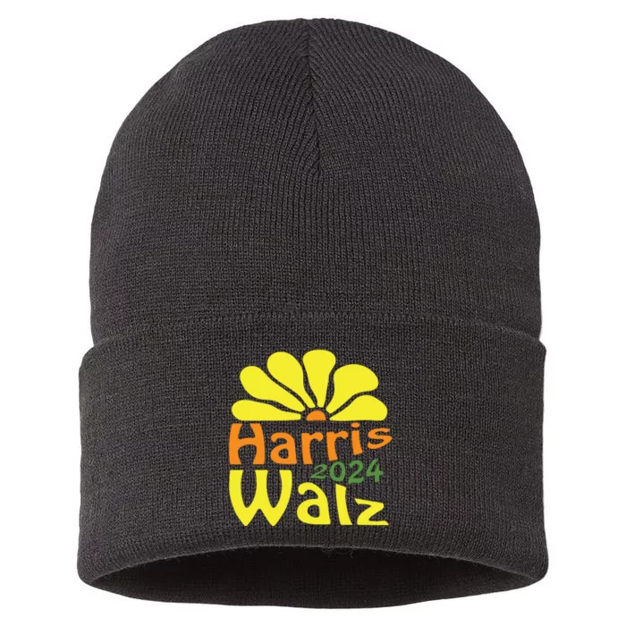 Harris Walz Democrat Campaign Merch Harris Walz 2024 Sustainable Knit Beanie