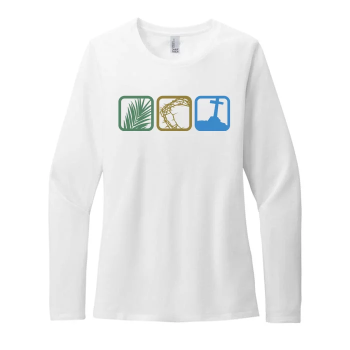 Holy Week Easter Jesus Womens CVC Long Sleeve Shirt