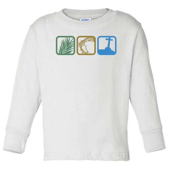 Holy Week Easter Jesus Toddler Long Sleeve Shirt