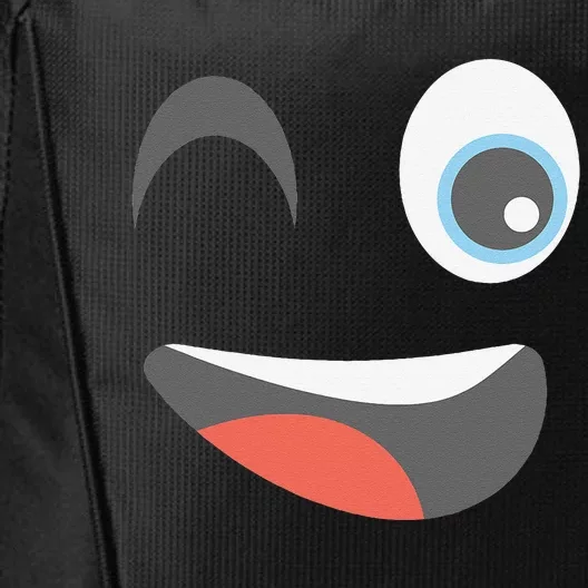 Halloween Winking Emoticon Face Group Costume City Backpack