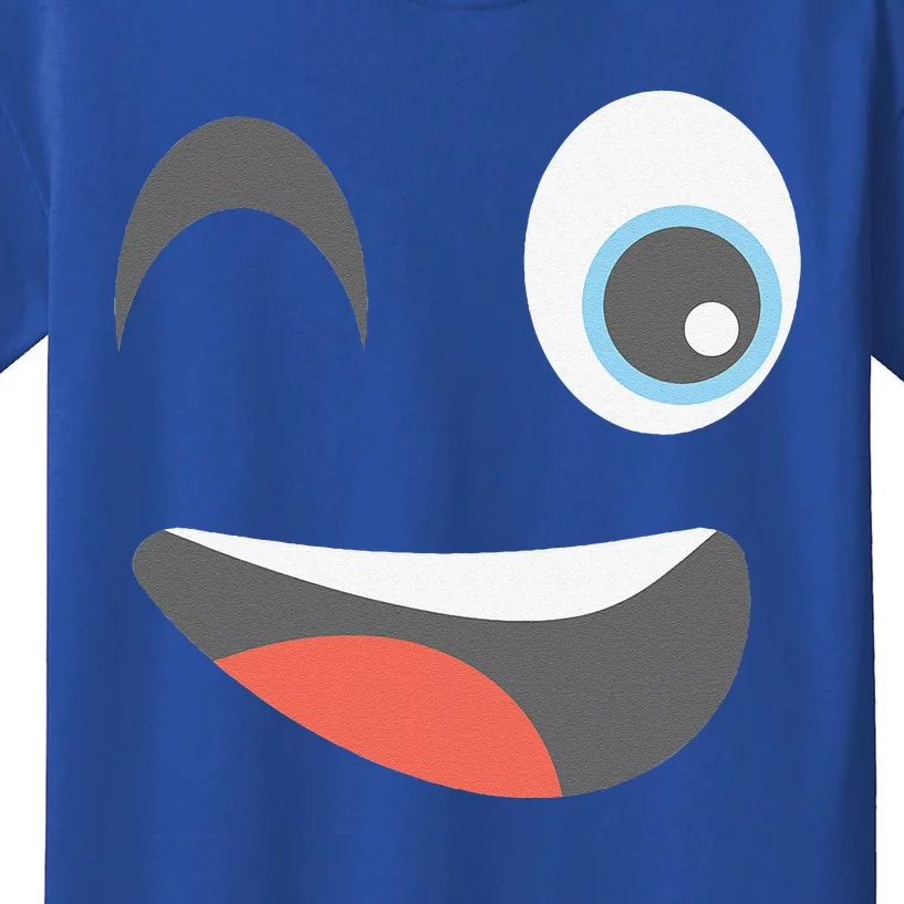 Halloween Winking Emoticon Face Group Costume Kids T-Shirt