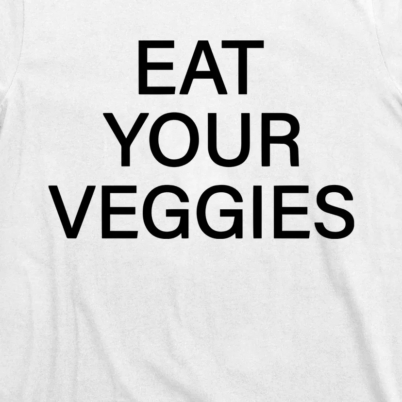 Hermusicx Wearing Eat Your Veggies T-Shirt