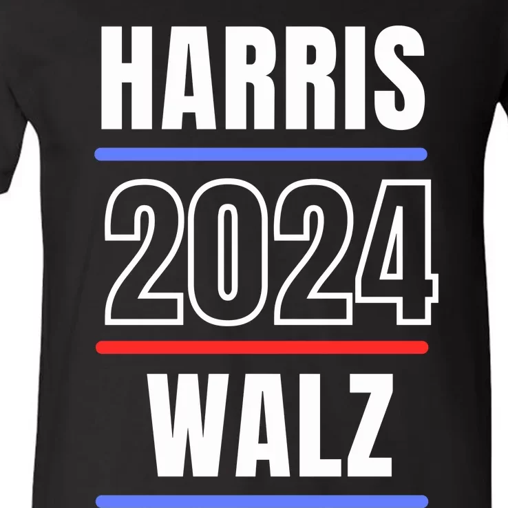 Harris Walz Election 2024 V-Neck T-Shirt