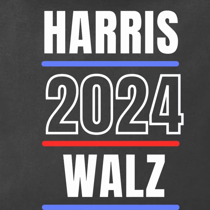 Harris Walz Election 2024 Zip Tote Bag