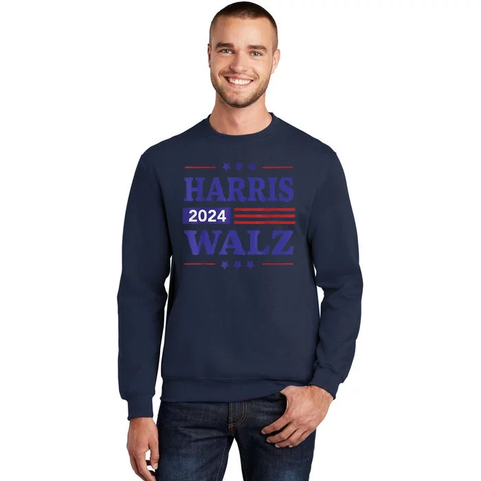 Harris Waltz2024 Election Kamala Harris Tim Waltz24 Tall Sweatshirt