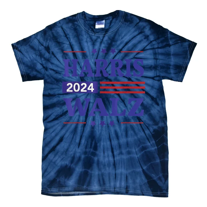 Harris Waltz2024 Election Kamala Harris Tim Waltz24 Tie-Dye T-Shirt