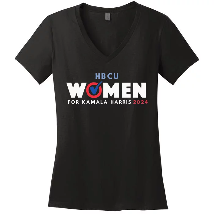 Hbcu Women For Kamala Harris 2024 Women's V-Neck T-Shirt