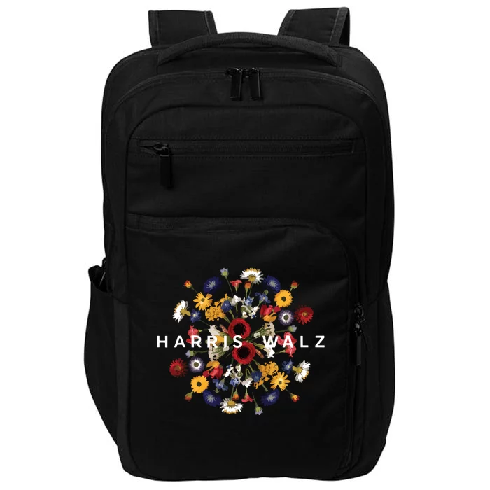 Harris Walz Flower Mandala Central Bloom Impact Tech Backpack