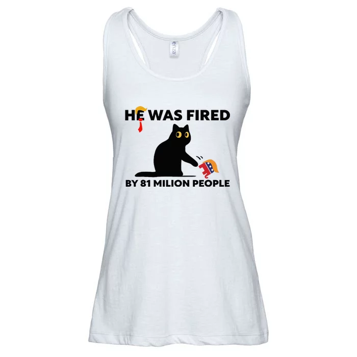 He Was Fired By 81 Million People Kamala President 2024 Ladies Essential Flowy Tank