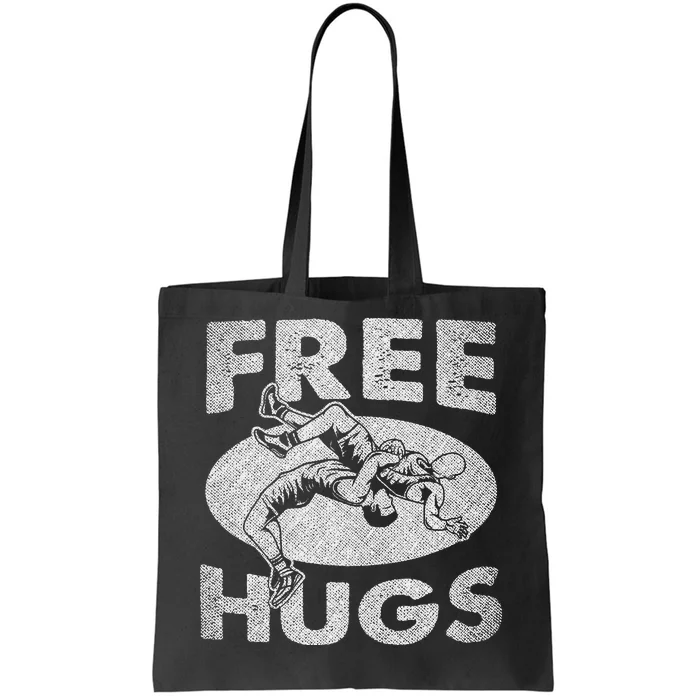 Hilarious Wrestling Fans Embrace the Free Hugs! Tote Bag