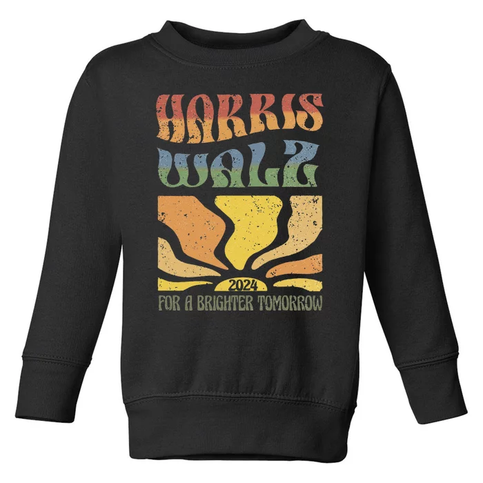 Harris Waltz For A Brighter Tomorrow Kamala Harris Waltz Toddler Sweatshirt