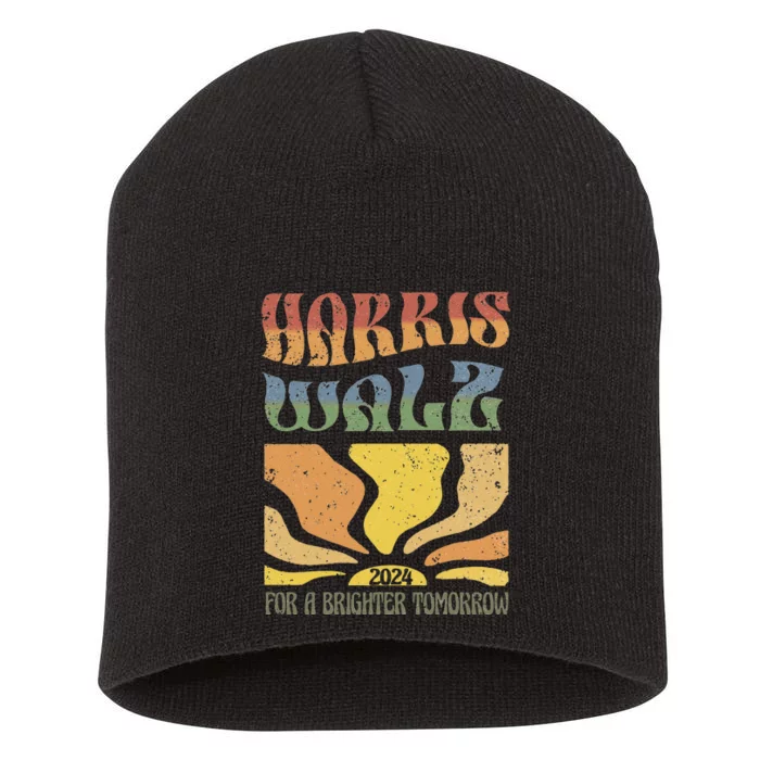 Harris Waltz For A Brighter Tomorrow Kamala Harris Waltz Short Acrylic Beanie