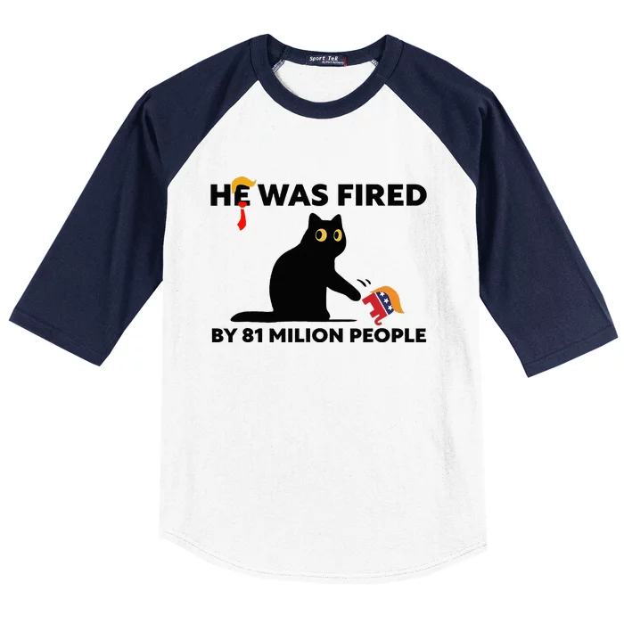 He Was Fired By 81 Million People Kamala President 2024 Baseball Sleeve Shirt