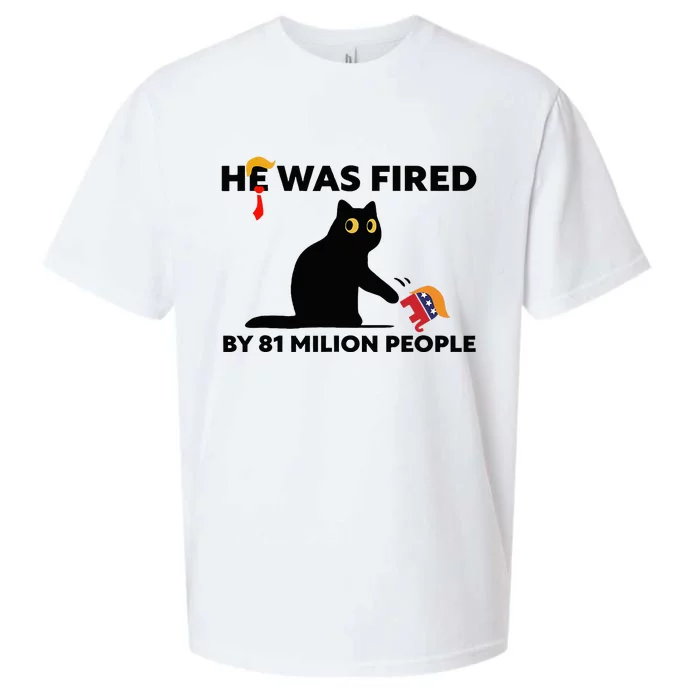 He Was Fired By 81 Million People Kamala President 2024 Sueded Cloud Jersey T-Shirt