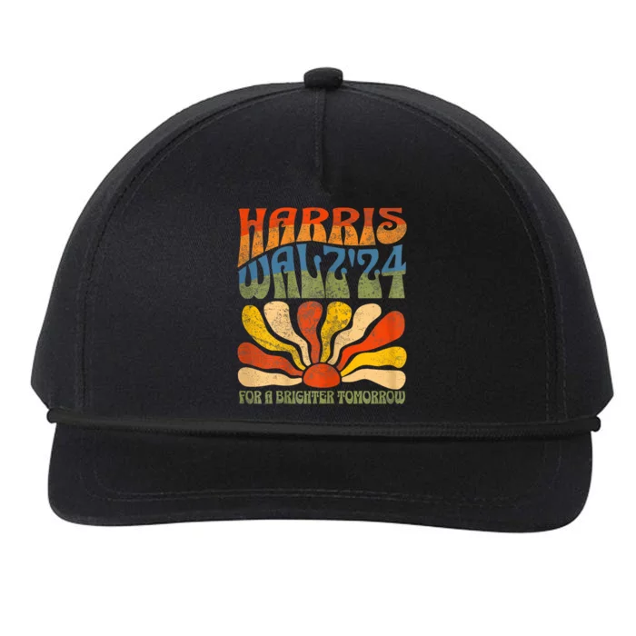 Harris Waltz For A Brighter Tomorrow Kamala Harris Waltz Snapback Five-Panel Rope Hat