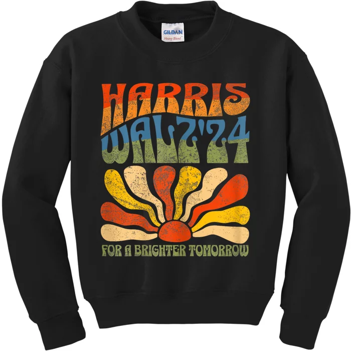 Harris Waltz For A Brighter Tomorrow Kamala Harris Waltz Kids Sweatshirt