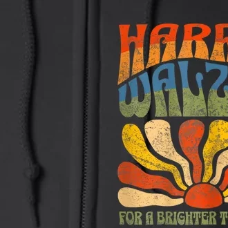 Harris Waltz For A Brighter Tomorrow Kamala Harris Waltz Full Zip Hoodie