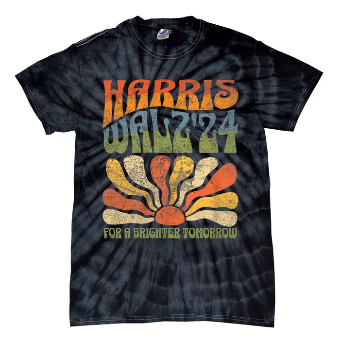 Harris Waltz For A Brighter Tomorrow Kamala Harris Waltz Tie-Dye T-Shirt