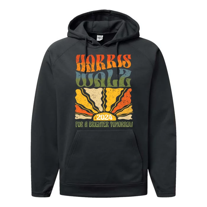 Harris Waltz For A Brighter Tomorrow Kamala Harris Waltz Performance Fleece Hoodie