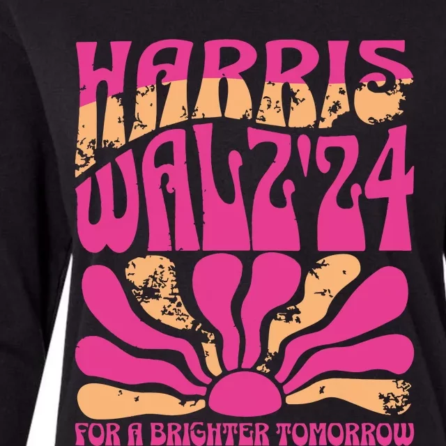 Harris Waltz For A Brighter Tomorrow Kamala Harris Waltz Womens Cotton Relaxed Long Sleeve T-Shirt