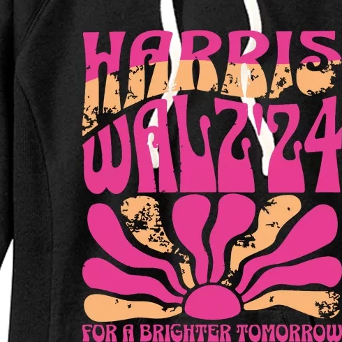 Harris Waltz For A Brighter Tomorrow Kamala Harris Waltz Women's Fleece Hoodie