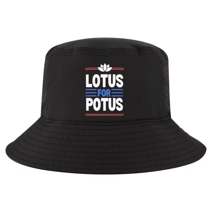 Harris Walz For Presiden Lotus For Potus Cool Comfort Performance Bucket Hat