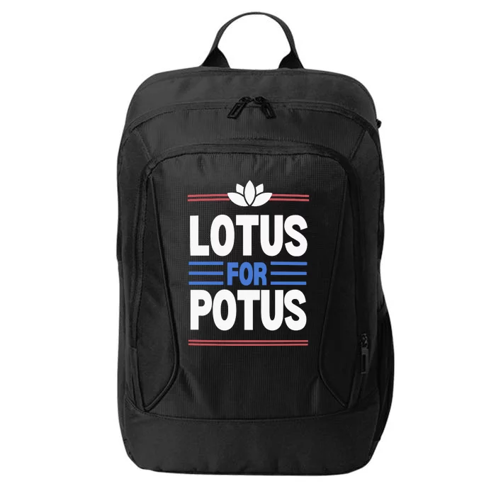 Harris Walz For Presiden Lotus For Potus City Backpack