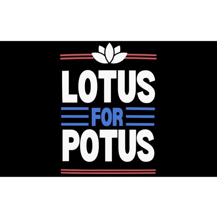 Harris Walz For Presiden Lotus For Potus Bumper Sticker