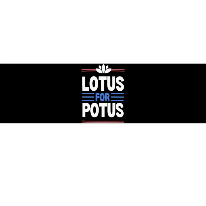 Harris Walz For Presiden Lotus For Potus Bumper Sticker