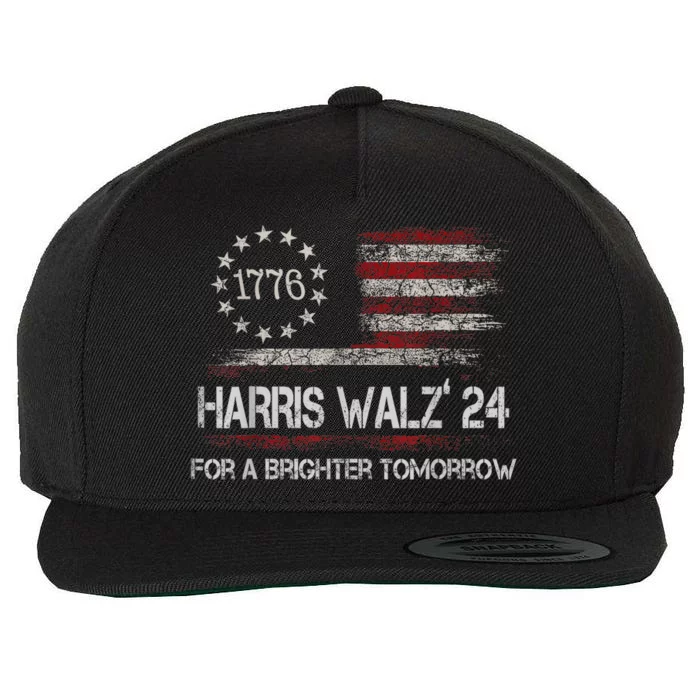 Harris Waltz For A Brighter Tomorrow Kamala Harris Waltz Wool Snapback Cap