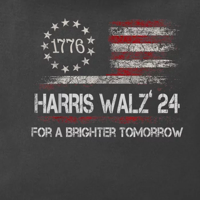 Harris Waltz For A Brighter Tomorrow Kamala Harris Waltz Zip Tote Bag