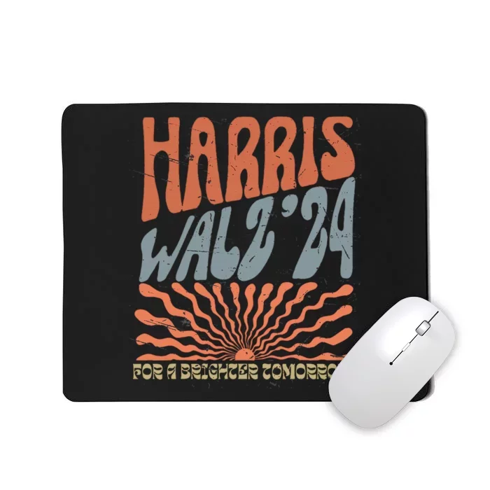 Harris Waltz For A Brighter Tomorrow Kamala Harris Waltz Mousepad