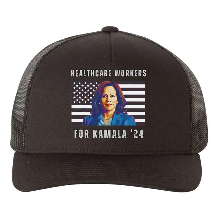 Healthcare Workers For Kamala Harris 2024 Kamala Harris Yupoong Adult 5-Panel Trucker Hat