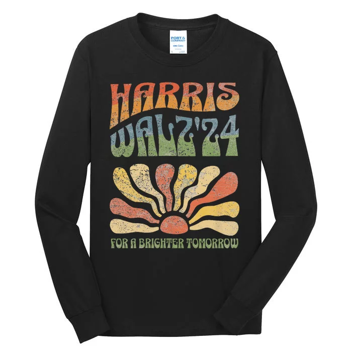 Harris Waltz For A Brighter Tomorrow Kamala Harris Waltz Tall Long Sleeve T-Shirt