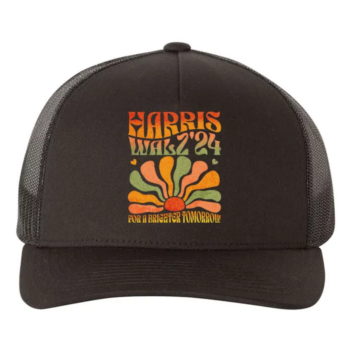 Harris Waltz For A Brighter Tomorrow Kamala Harris Waltz Yupoong Adult 5-Panel Trucker Hat