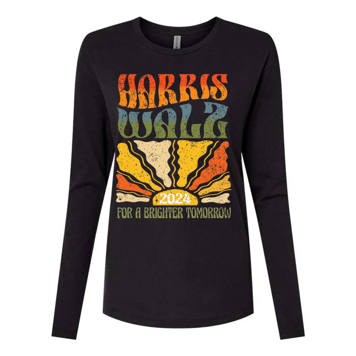 Harris Waltz For A Brighter Tomorrow Womens Cotton Relaxed Long Sleeve T-Shirt