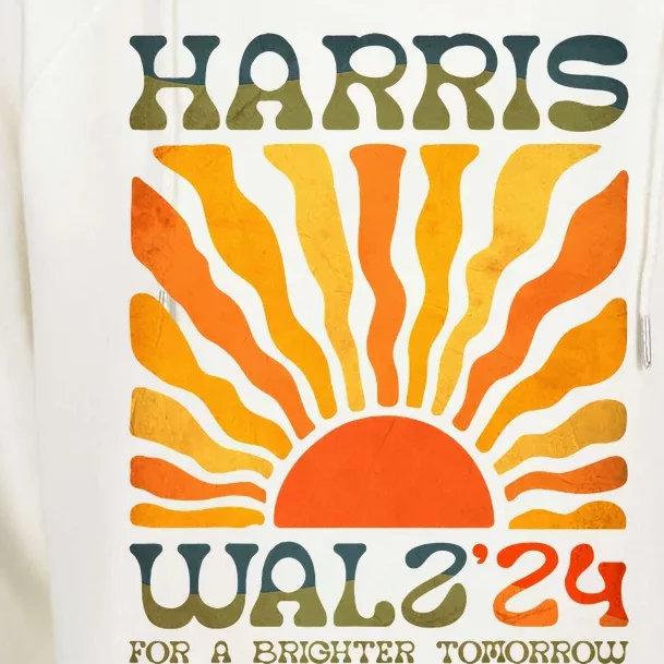 Harris Waltz For A Brighter Tomorrow Kamala Harris Waltz Womens Funnel Neck Pullover Hood