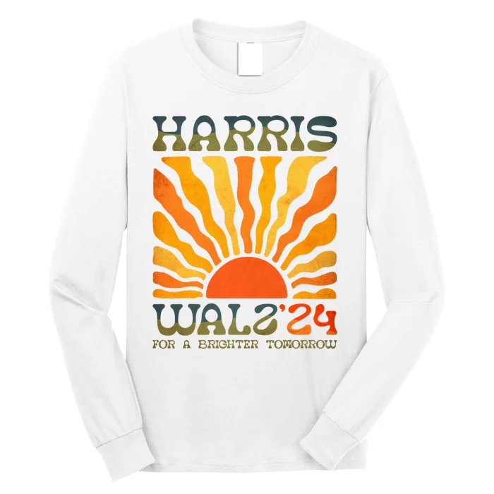 Harris Waltz For A Brighter Tomorrow Kamala Harris Waltz Long Sleeve Shirt