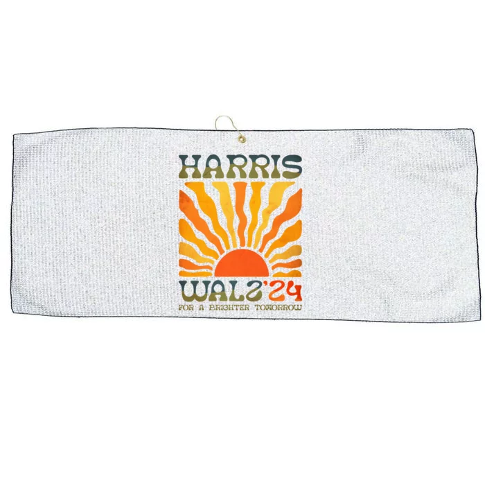 Harris Waltz For A Brighter Tomorrow Kamala Harris Waltz Large Microfiber Waffle Golf Towel