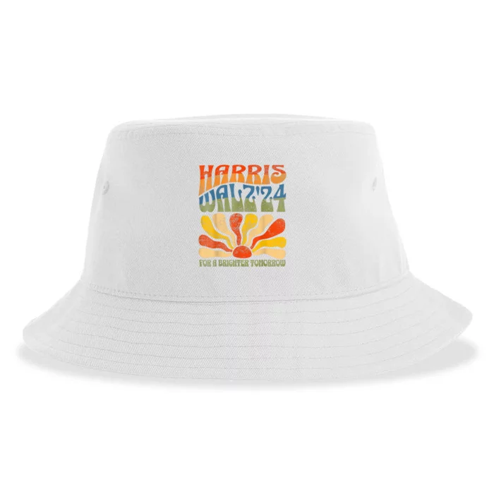 Harris Waltz For A Brighter Tomorrow Kamala Harris Waltz Sustainable Bucket Hat